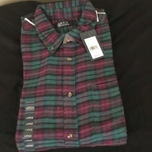 NWT Boca Classics Men’s flannel shirt